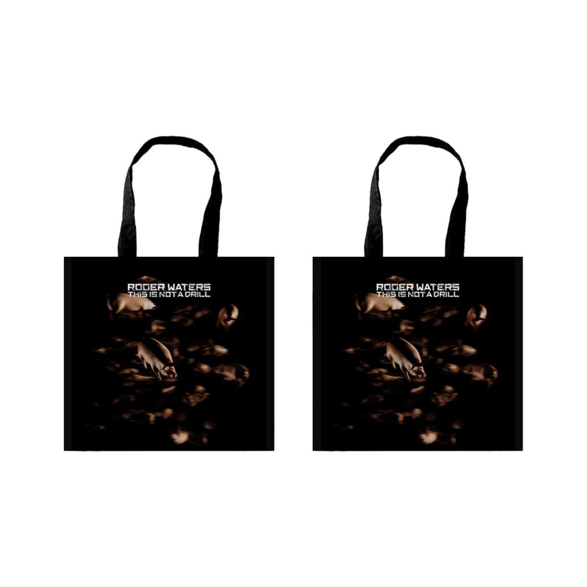 This Is Not A Drill Black Tote Bag